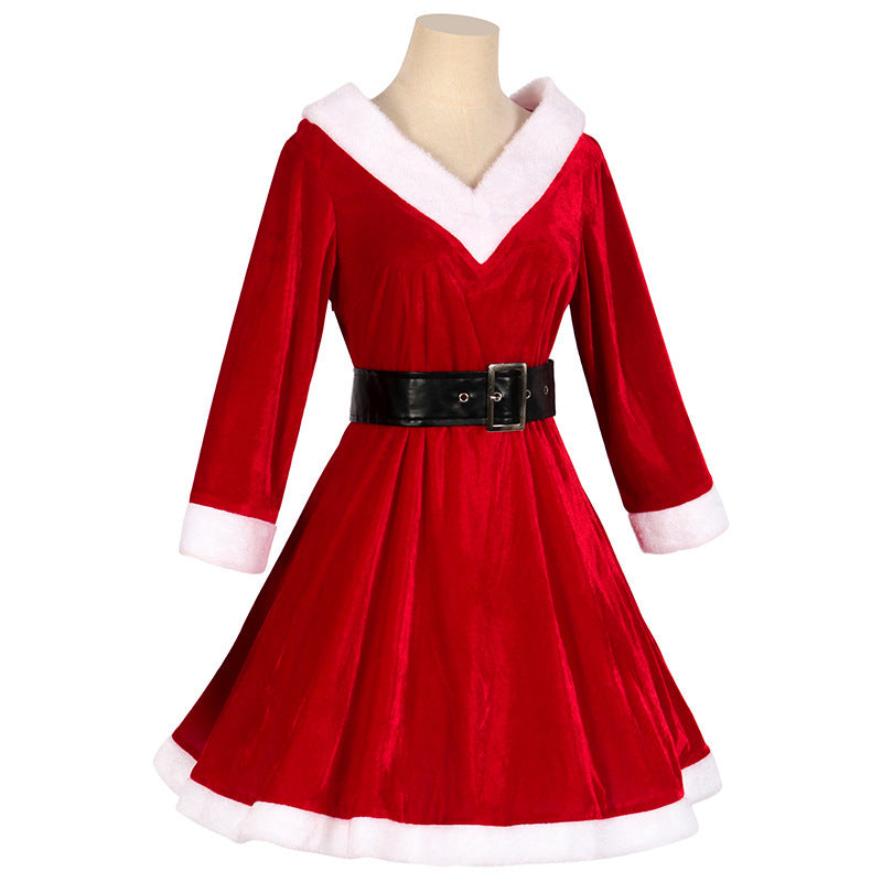 Mrs. Claus Hooded Dress