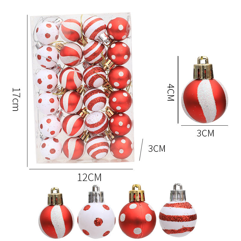 Red and White Christmas Ornaments