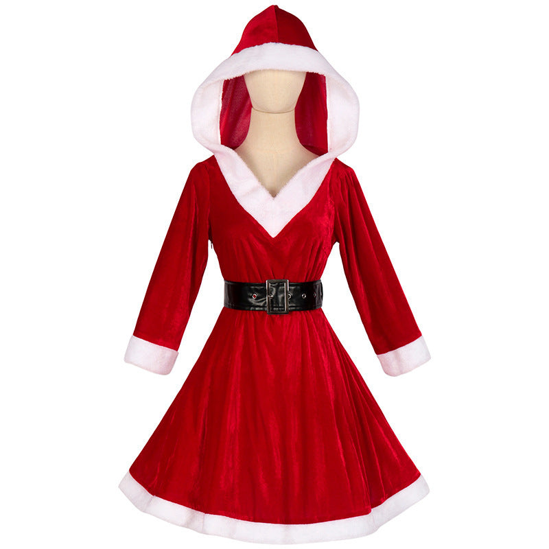 Mrs. Claus Hooded Dress