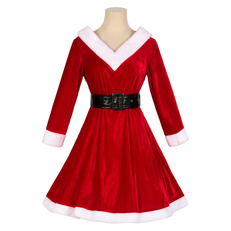Mrs. Claus Hooded Dress