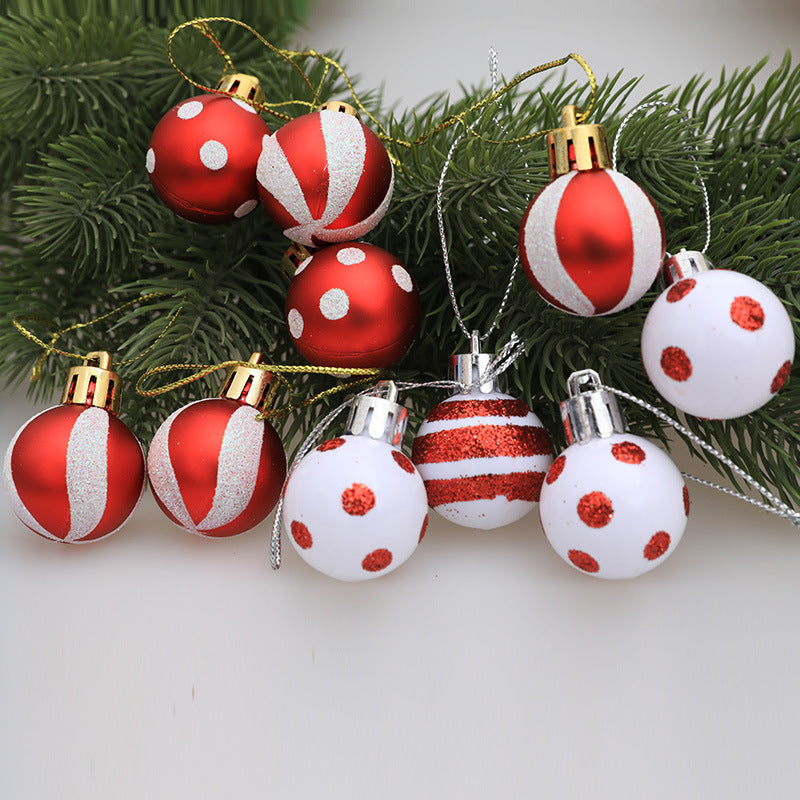Red and White Christmas Ornaments