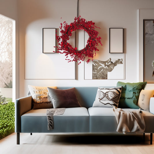 23.5” Mixed Berry Wreath