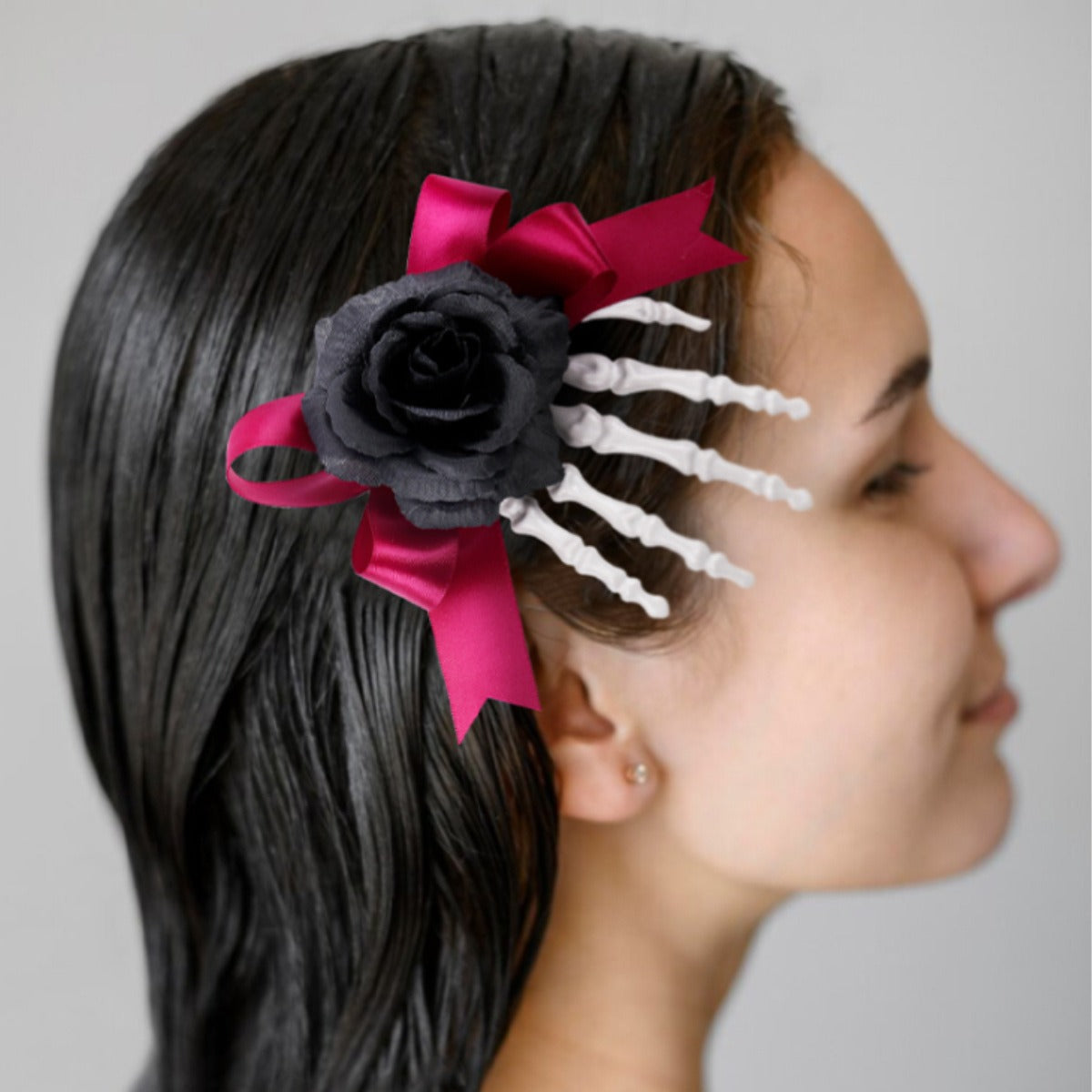 Halloween Hand Skeleton Hair Clip