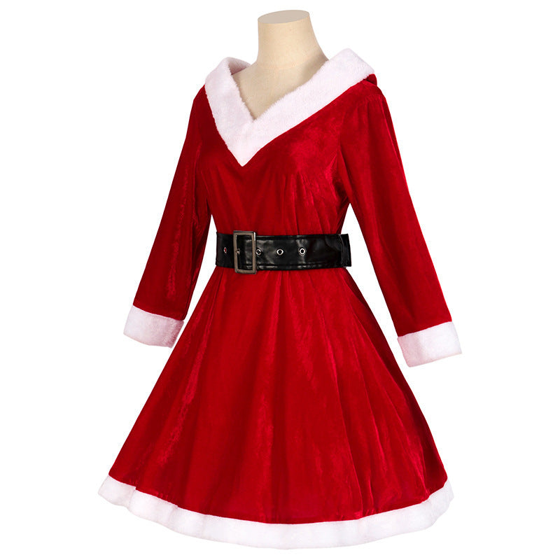 Mrs. Claus Hooded Dress