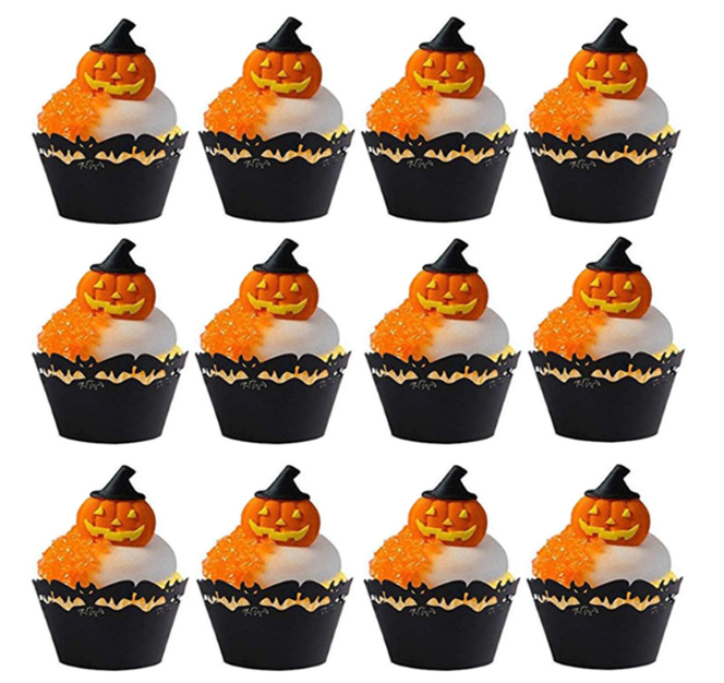 12 Set Halloween Cupcake Wrappers
