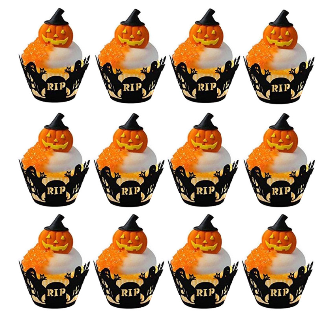 12 Set Halloween Cupcake Wrappers