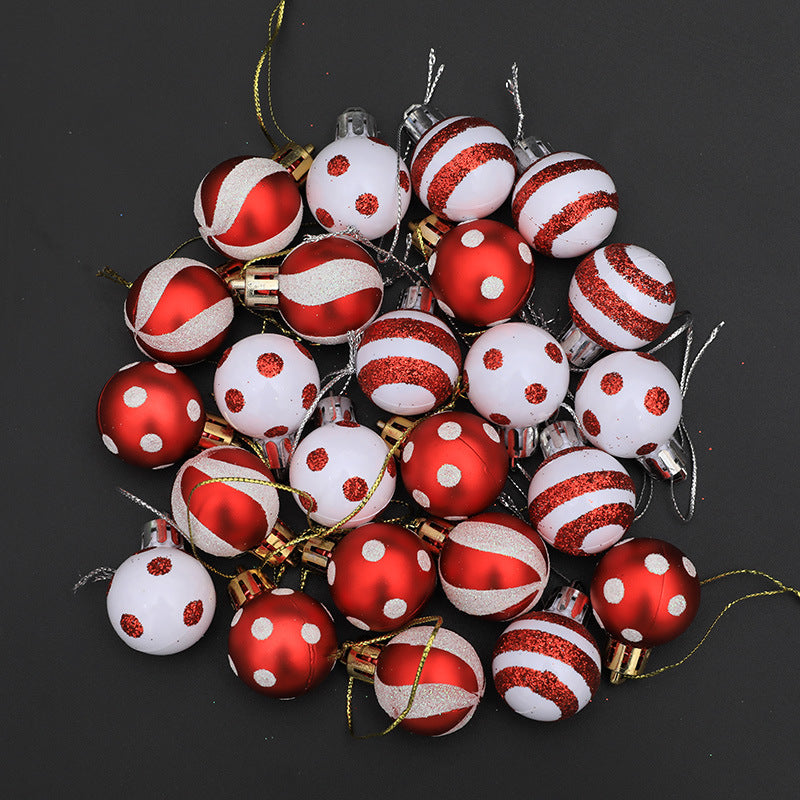 Red and White Christmas Ornaments