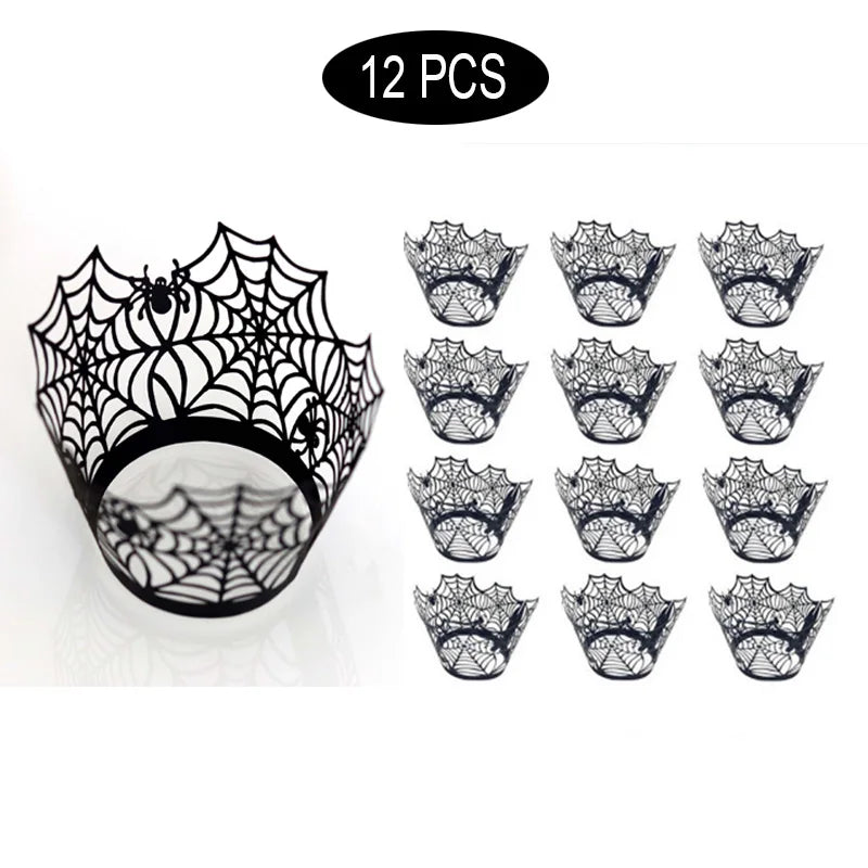 12 Set Halloween Cupcake Wrappers