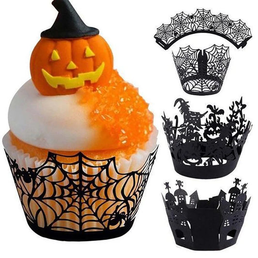 12 Set Halloween Cupcake Wrappers